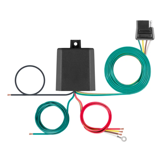 CURT taillight converter with 4-way flat output for trailer wiring.