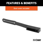 CURT custom wiring connector, 5-way flat socket, dust cover included