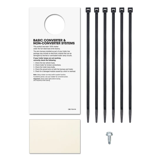 CURT custom wiring connector, 5-way flat socket, dust cover included