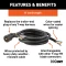 CURT 7-way RV blade replacement harness with 8-foot cable for trailer