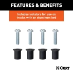 CURT extension harness for 5th wheel or gooseneck trailers with 7-way RV blade