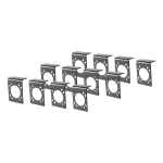 CURT electrical connector brackets for mounting 7-way RV blade sockets securely.