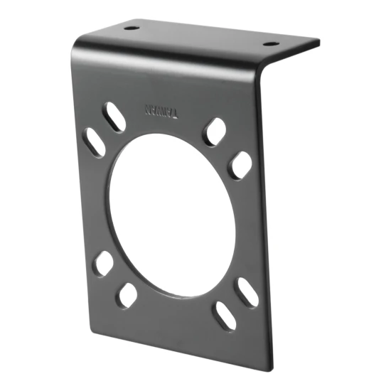 CURT electrical connector brackets for mounting 7-way RV blade sockets securely.