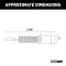 CURT electrical adapter to connect a 4-way round vehicle socket with a 4-way flat trailer plug.