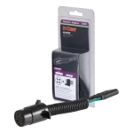 CURT electrical adapter adapts 4-way round vehicle socket to 4-way flat trailer plug without splicing.