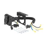 CURT electrical adapter to connect 4-way flat socket to 6-way round trailer plug