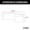 CURT electrical adapter with 6-way round to 4-way flat connectors for trailer towing
