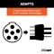 CURT electrical adapter with 6-way round to 4-way flat connectors for trailer towing