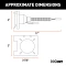 CURT electrical adapter converting 4-way flat to 7-way RV blade with dust covers