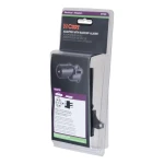 CURT electrical adapter for 7-way RV blade to 4-way flat with backup alarm and dust cover