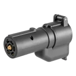 CURT electrical adapter extends 7-way RV blade connector with backup alarm and dust cover