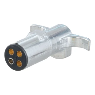 CURT 4-way round trailer connector with die-cast metal construction