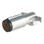 CURT electrical connector with 6-way round design providing power for various trailer functions.