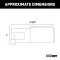 CURT 6-way round male electrical connector for trailer with die-cast metal construction