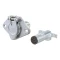 CURT 6-way round electrical connector with durable metal design and steel cover