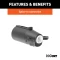 CURT 7-way RV blade trailer connector, male-end plug for reliable trailer-side connection
