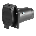 CURT 7-way round RV blade trailer connector with dust cover