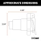 CURT 7-way round RV blade trailer connector with dust cover