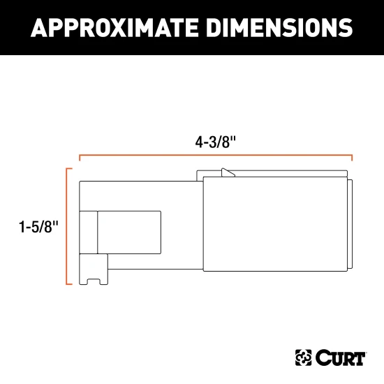CURT 7-way round trailer connector plug for RV trailers