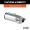 CURT 7-way round trailer-end plug for RV trailers, reliable and durable die-cast metal construction.