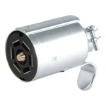 CURT 7-way round RV blade connector for trailers, male-end plug, designed for trailer side