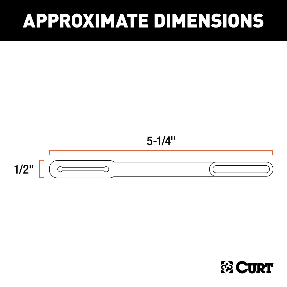 CURT durable 4-way flat trailer connector dust cover with attachment loop