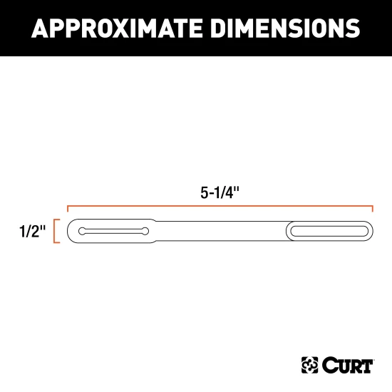 CURT durable 4-way flat trailer connector dust cover with attachment loop