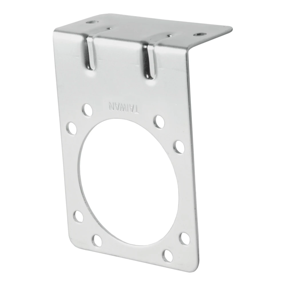 CURT electrical connector bracket for securing 7-way RV sockets on trailer hitch