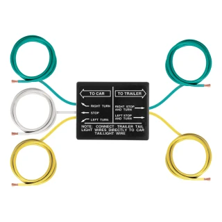 CURT electrical converter used for converting vehicle's tail light wiring for safe trailer towing