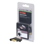 CURT connector tester for 4-way flat socket with LED lights, ensuring trailer light functionality