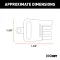CURT connector tester for 4-way flat socket with LED lights, ensuring trailer light functionality
