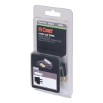 CURT connector tester for 4-way flat socket with LED lights, ensuring trailer light functionality