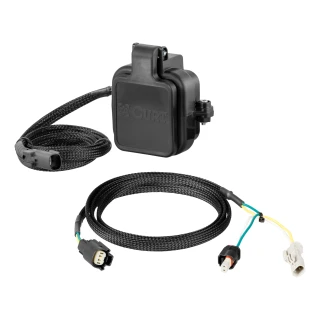 Hitch cap sensor for Chevrolet GMC tailgate protection installed on a truck