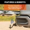 Hitch cap sensor for Chevrolet GMC tailgate protection installed on a truck