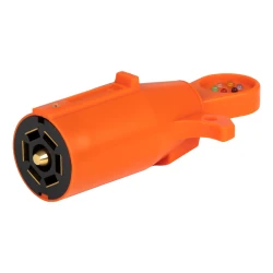 CURT 7 Pin RV Blade Trailer Wiring Towing Vehicle Socket Tester Orange 58272