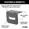 CURT electrical connector bracket securely mounted on trailer hitch