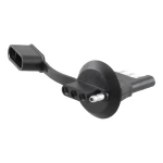 CURT electrical adapter for 4-way flat trailer plug, designed to fit license plate light hole, with dust cover.