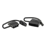 CURT Vehicle and Trailer-Side 4-Pin Flat Wiring Harness Dust Covers 2-Pack 58761