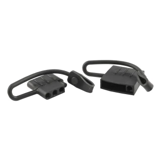 CURT durable rubber connector covers with attachment tabs for trailers
