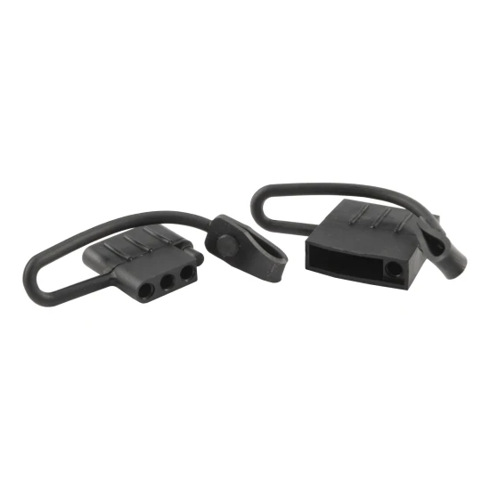 CURT durable rubber connector covers with attachment tabs for trailers