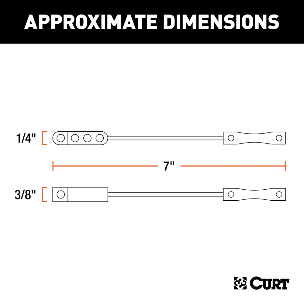 CURT durable rubber connector covers with attachment tabs for trailers
