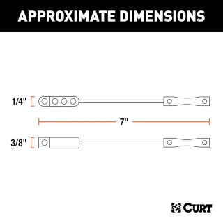 CURT durable rubber connector covers with attachment tabs for trailers