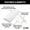 Package of 100 CURT 7-1/4 inch white nylon zip ties for secure cable management.