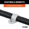 25 CURT white nylon loom clamps for securing trailer wiring and protecting against vibration and damage.