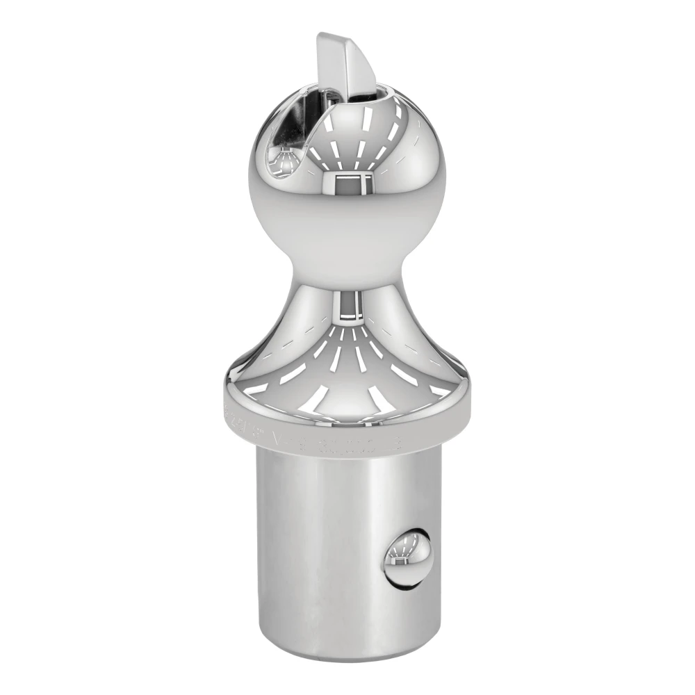 CURT OEM puck system gooseneck ball installed in a Ram pickup truck bed.