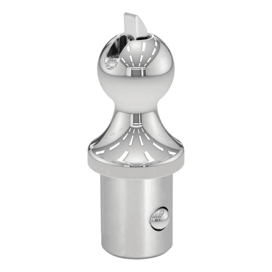 CURT OEM puck system gooseneck ball installed in a Ram pickup truck bed.