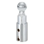 CURT Double Lock gooseneck riser ball, 2-5/16 inch diameter, provides secure towing with extra clearance.
