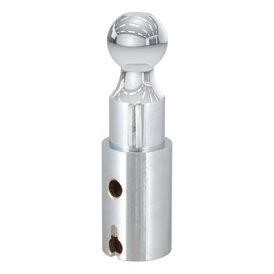 CURT Double Lock gooseneck riser ball, 2-5/16 inch diameter, provides secure towing with extra clearance.