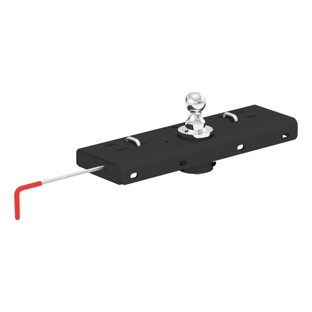 CURT gooseneck hitch with 30,000 LB capacity and double locking pins