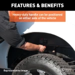 CURT gooseneck hitch with 30,000 LB capacity and double locking pins